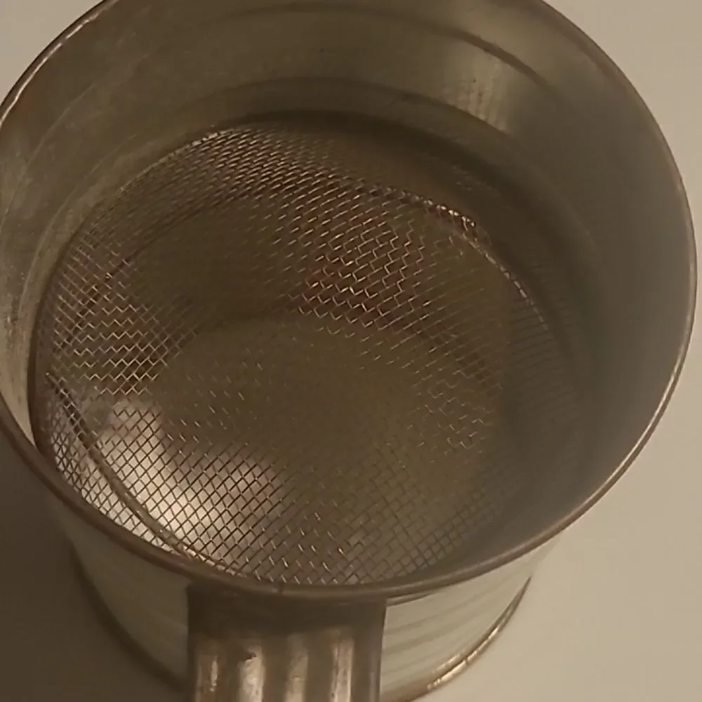 Vintage Flour Sifter with Apple Design